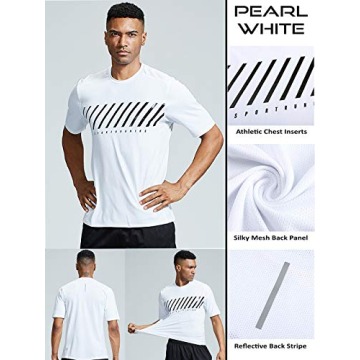 Premium 5 Pack Men's Athletic T-Shirts for Active Wear