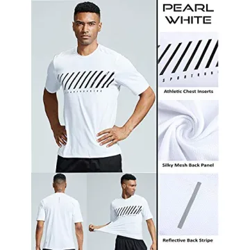 Premium 5 Pack Men's Athletic T-Shirts for Active Wear