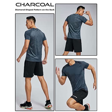 Premium 5 Pack Men's Athletic T-Shirts for Active Wear