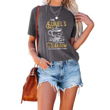 Funny Mountain Tea Graphic T-Shirt for Book Lovers