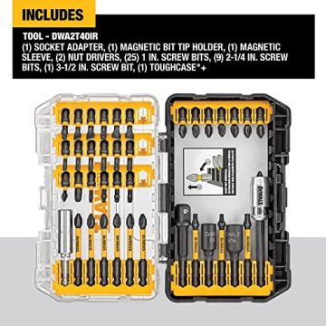 Versatile DEWALT 40-Piece Screwdriver Bit Set