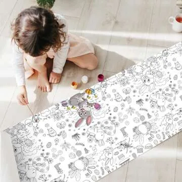 Tbsone Spring Easter Kids Coloring Poster for Creative Fun