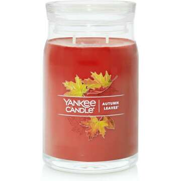 Yankee Candle Autumn Leaves Scented 20oz Jar