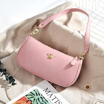 Small Tote Shoulder Bags Purses for Women Retro Classic Crossbody Bags Cute Clutch Purse and Handbag