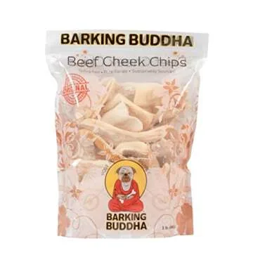 Barking Buddha Beef Cheek Chips - All Natural Chew for Dogs