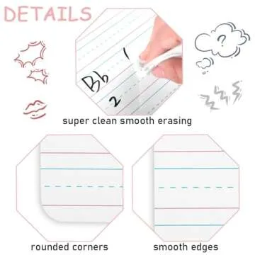 Portable Double-Sided Dry Erase Lapboard for Learning