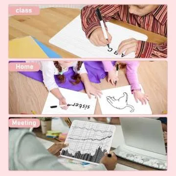 Portable Double-Sided Dry Erase Lapboard for Learning