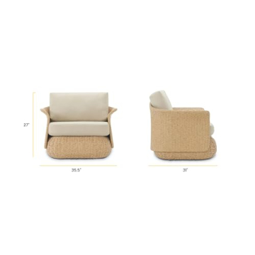 POLY & BARK Brindisi Lounge Chair for Outdoor Comfort