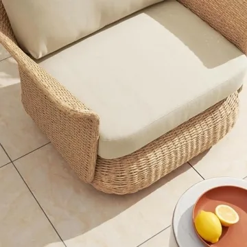 POLY & BARK Brindisi Lounge Chair for Outdoor Comfort