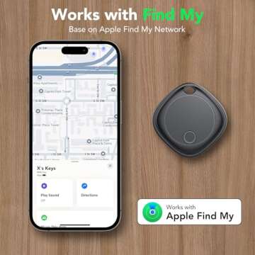 Air Tags-4 Pack, Bluetooth Tracker with Apple Find My APP for Item Locator