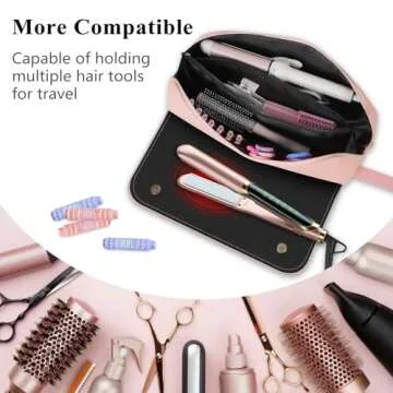 Trendy Curling Iron Travel Case with Heat Mat