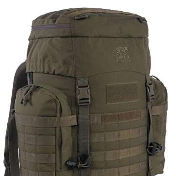 Tasmanian Tiger Raid Tactical Backpack MKIII - 52-Liter V2 Plus Carrying System with MOLLE System and Detachable Hip Strap, Olive, 52 Liter