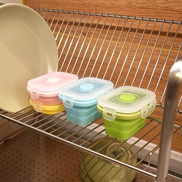 Space Saving Silicone Food Storage Containers Set