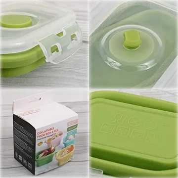 Space Saving Silicone Food Storage Containers Set