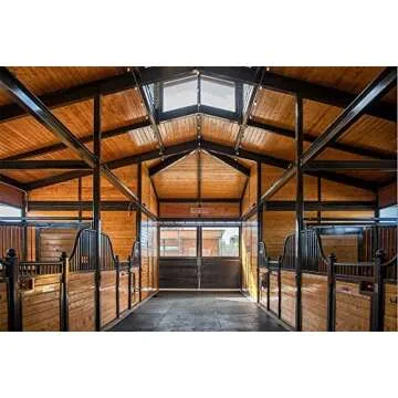 American Floor Mats - Horse/Stable Mats - Heavy Duty Stall Mats - Thick, Durable Rubber Flooring Solid Black 1/2" Thick - 4' x 6' Mat