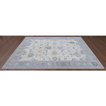 Hand Tufted Oushak Wool Area Rug – Elegant and Durable