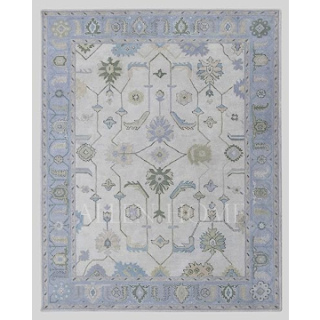 Hand Tufted Oushak Wool Area Rug – Elegant and Durable