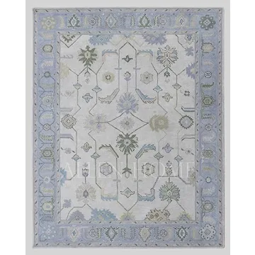 Hand Tufted Oushak Wool Area Rug – Elegant and Durable
