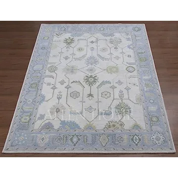 Hand Tufted Oushak Wool Area Rug – Elegant and Durable