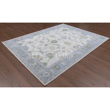 Hand Tufted Oushak Wool Area Rug – Elegant and Durable