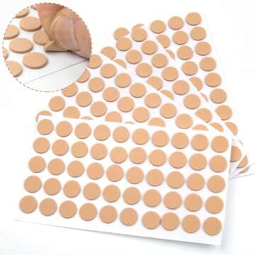 HINZIC 300pcs Earring Support Patches, Self-Adhesive Waterproof Earring Backs Earlobe Lifter, Non-Irritating Ear Lobe Lifting Pad Stickers Replacement for Supporting Heavy Earrings Studs Brooches