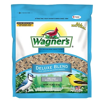 Wagner's 13008 Deluxe Wild Bird Food - 10 lb Bag for Vibrant Backyard Birds