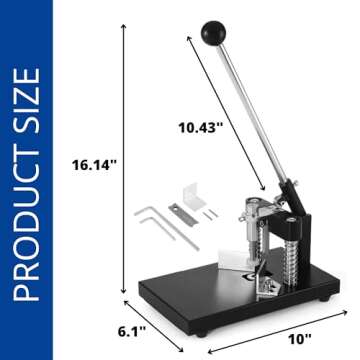 Corner Rounder Cutter Machine Black – Heavy Duty Corner Rounder R6mm R10mm 1.2”/ 30mm Thickness ...