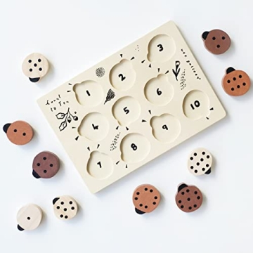 Wee Gallery Ladybug Counting Puzzle for Kids