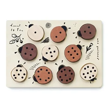 Wee Gallery Ladybug Counting Puzzle for Kids