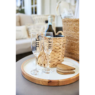 Mud Pie Water Hyacinth Ice Bucket Set for Stylish Gatherings