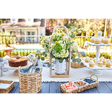 Mud Pie Water Hyacinth Ice Bucket Set for Stylish Gatherings