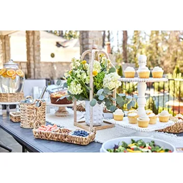 Mud Pie Water Hyacinth Ice Bucket Set for Stylish Gatherings