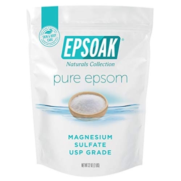 Epsoak Epsom Salt 2 lb. Magnesium Sulfate USP for Wellness