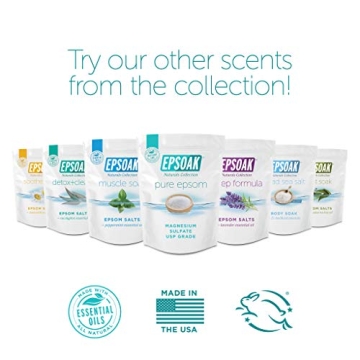 Epsoak Epsom Salt 2 lb. Magnesium Sulfate USP for Wellness