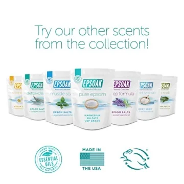 Epsoak Epsom Salt 2 lb. Magnesium Sulfate USP for Wellness