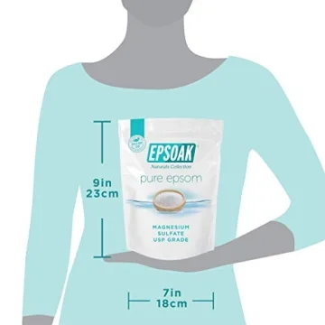 Epsoak Epsom Salt 2 lb. Magnesium Sulfate USP for Wellness