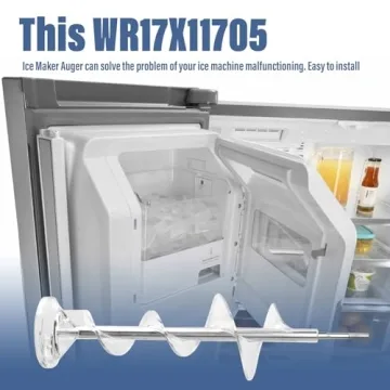 GE Refrigerator Ice Maker Auger Replacement WR17X11705