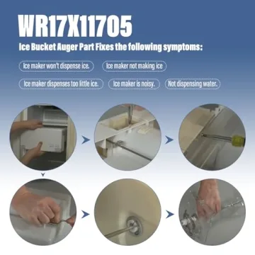 GE Refrigerator Ice Maker Auger Replacement WR17X11705