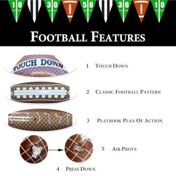 GIFTEXPRESS Inflatable Football Beverage Cooler for Parties