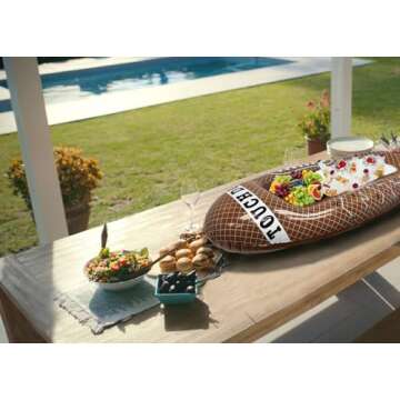 GIFTEXPRESS Inflatable Football Beverage Cooler for Parties