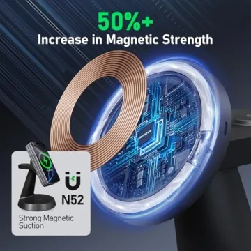 BERXZWE 3-in-1 Wireless Charging Station for Apple Devices