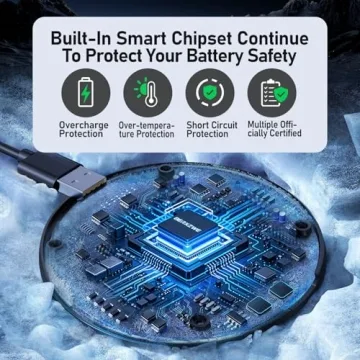 BERXZWE 3-in-1 Wireless Charging Station for Apple Devices