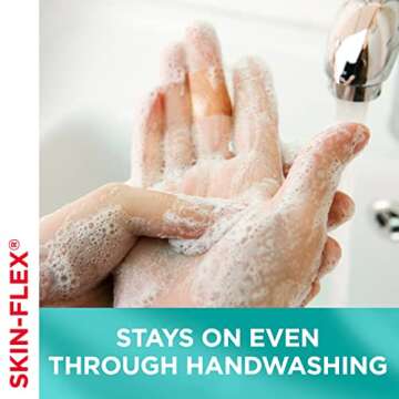 Band-Aid Brand Skin-Flex Adhesive Bandages for First Aid & Wound Care of Minor Cuts, Scrapes & Burns, Flexible Sterile Bandages Great for Fingers, Hands & Knees, Assorted Sizes, 60 ct