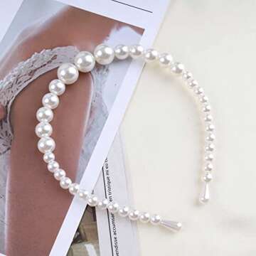 Andelaisi Pearl Hairband - Vintage Bohemian Style for Special Occasions