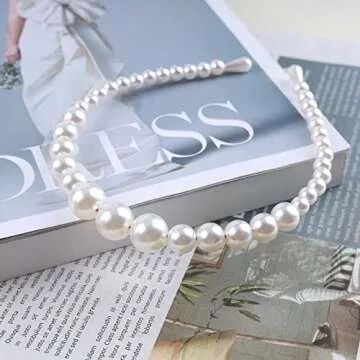 Andelaisi Pearl Hairband - Vintage Bohemian Style for Special Occasions