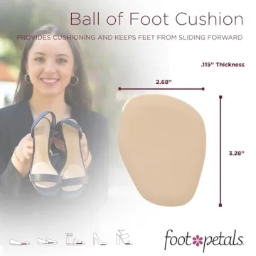 Foot Petals Ball of Foot Cushions for Comfortable Heels