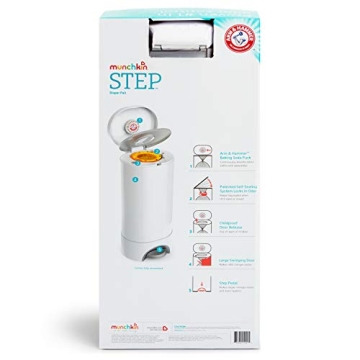 Munchkin STEP Diaper Pail for Ultimate Odor Control