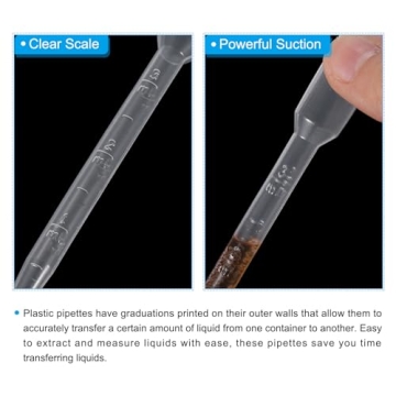 PATIKIL 5ml Pipettes Dropper Perfect for Crafts and Labs