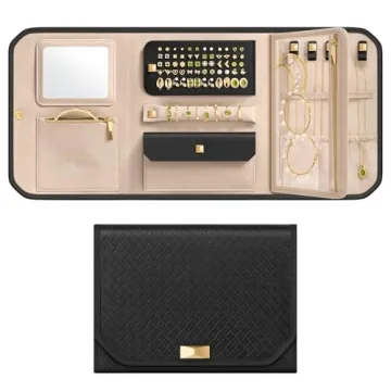SONGMICS HOME Travel Jewelry Case | Stylish & Spacious Jewelry Organizer