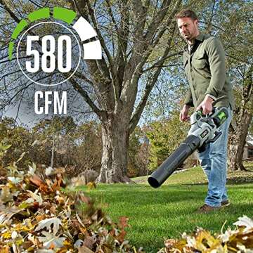 EGO POWER+ 580 CFM Leaf Blower for Effortless Cleanup